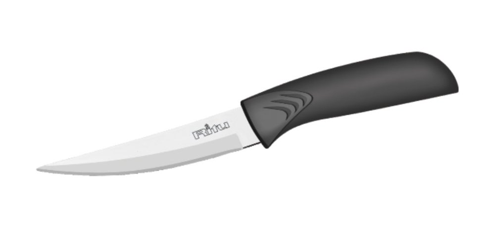 J-202 Black Handle Plain Knife 8 Inch